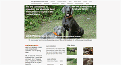 Desktop Screenshot of akcweimaraner.com