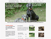 Tablet Screenshot of akcweimaraner.com